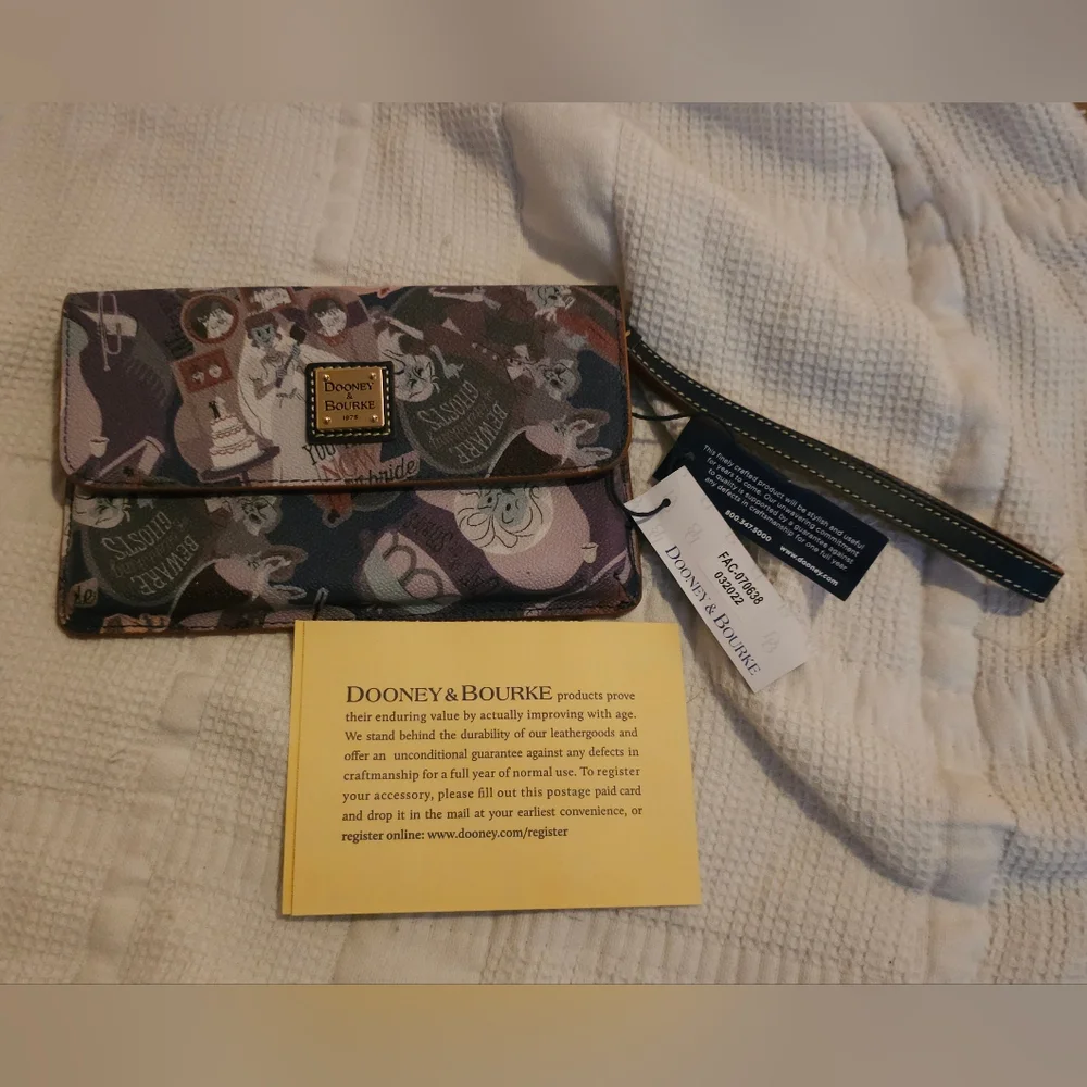 Dooney & Bourke Disney Haunted Mansion Wristlet Bag - Picture 2 of 9